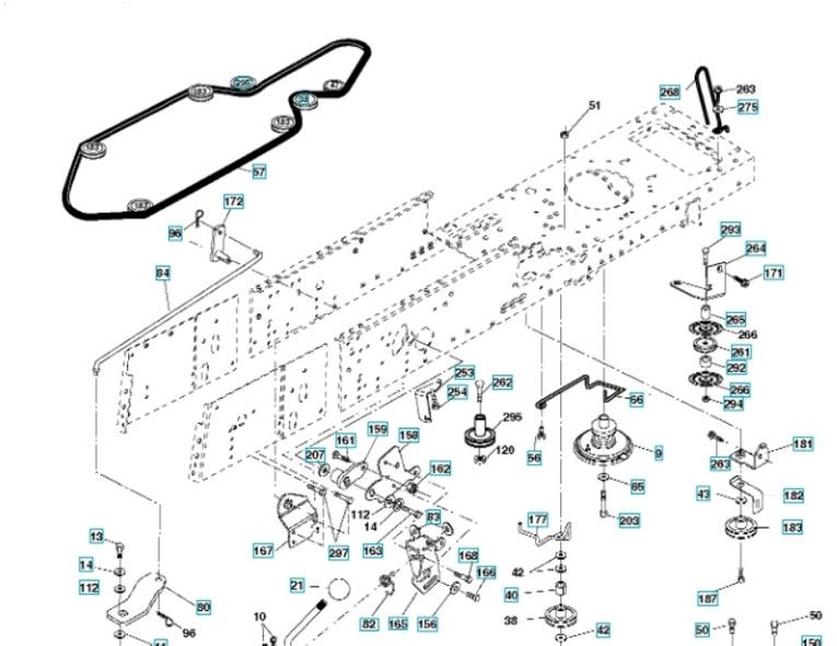 Pasek napędu jazdy - manual traktorka Husqvarna CT / McCulloch