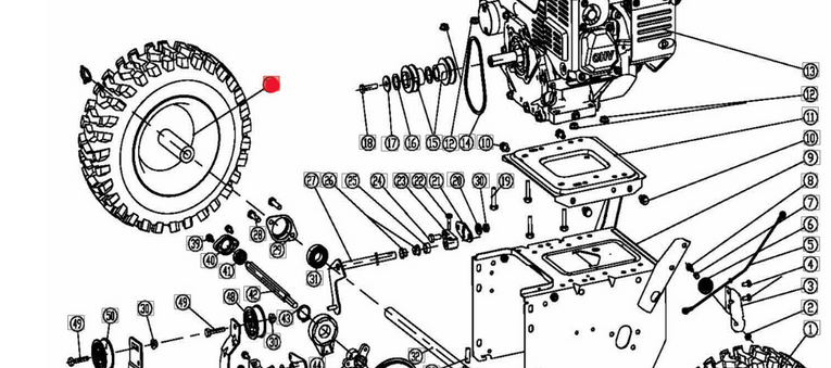 Felga koła jezdnego zamiatarki OM-Line PKM60 / PKM80 (OB-SPAKC21-02-27)