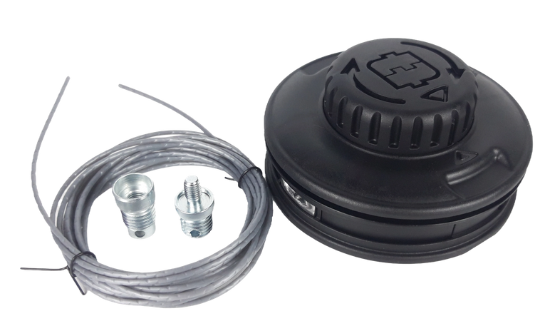 Głowica żyłkowa Tecomec M10x1.25 LHF / M8x1.25 LHM - Ø130 mm