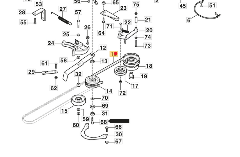 Oryginalny pasek PTO traktorka Stiga Park (9585-008-00)