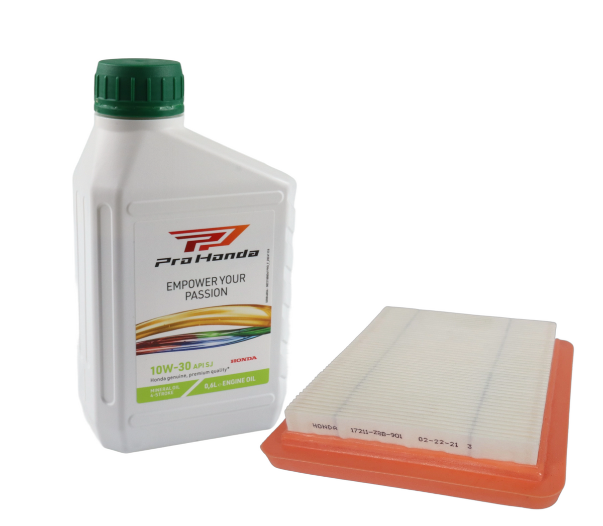 Oryginalny filtr powietrza, olej silnika Honda GCV 170 / GCV 200 - zestaw serwisowy