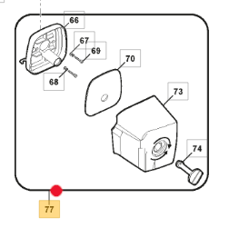 Kompletny filtr powietrza dmuchawy Stiga (118804970/0)