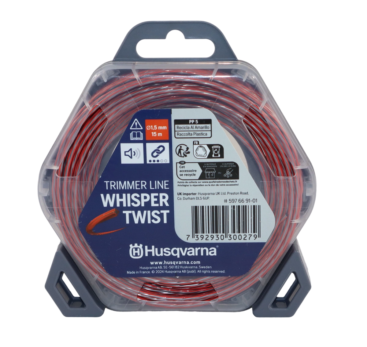 Żyłka Whisper Twist Husqvarna 1.5 mm x 15 m