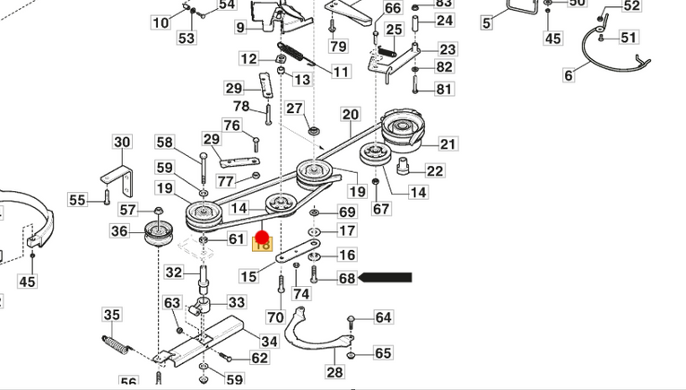 Oryginalny pasek jazdy traktorka Stiga Park 340 / 345 / 500 / 740 / 900