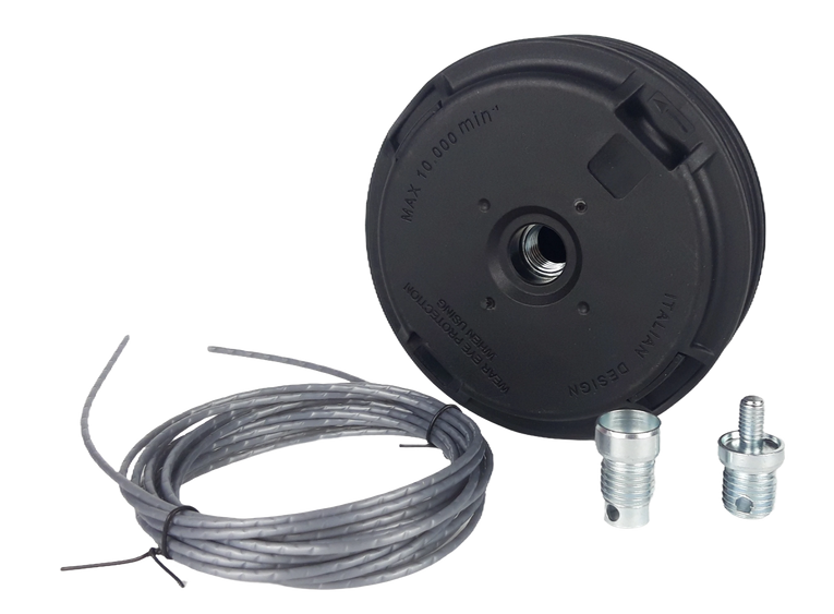 Głowica żyłkowa Tecomec M10x1.25 LHF / M8x1.25 LHM - Ø130 mm