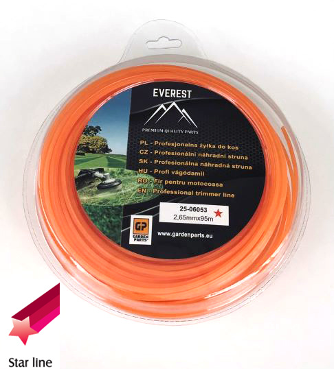 Żyłka tnąca Everest 2,65 mm x 95 m - gwiazdka