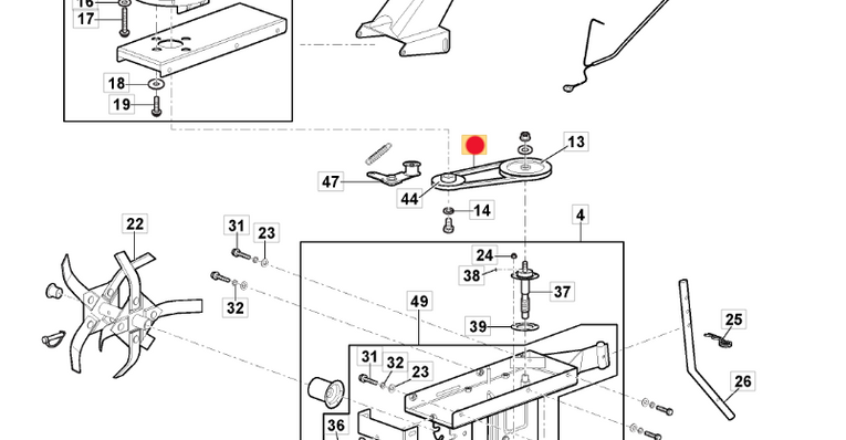 Pasek glebogryzarki Stiga SRC 36 (118802017/1)