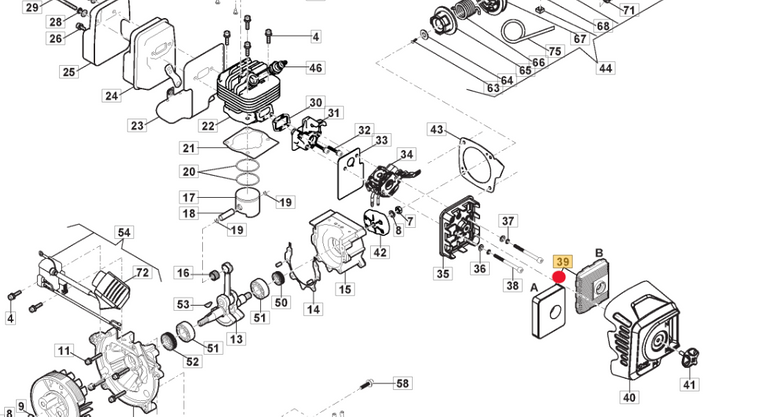Oryginalny filtr powietrza wykaszarki Stiga SBC / BC (118804074/0)