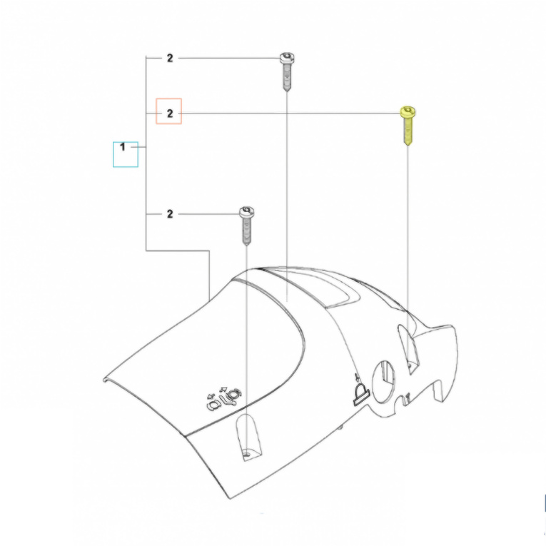 Śruba pokrywy cylindra pilarek Husqvarna 120 Mark II / 236 (574320601)