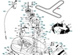 Oryginalny pasek noży traktorka Husqvarna LT (5321932-14)