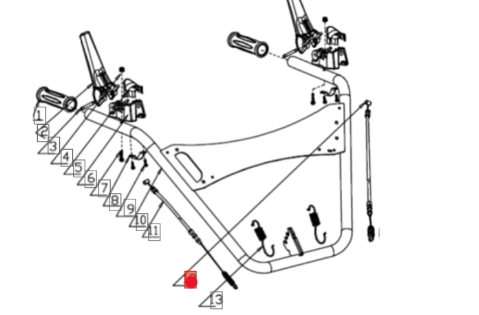 Linka szczotki zamiatarki OM-Line PKM100 (OB-SPAS1008000000)