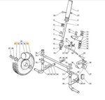 Tulejka / panewka koła jazdy przód Stiga EL63 (127045070/0)