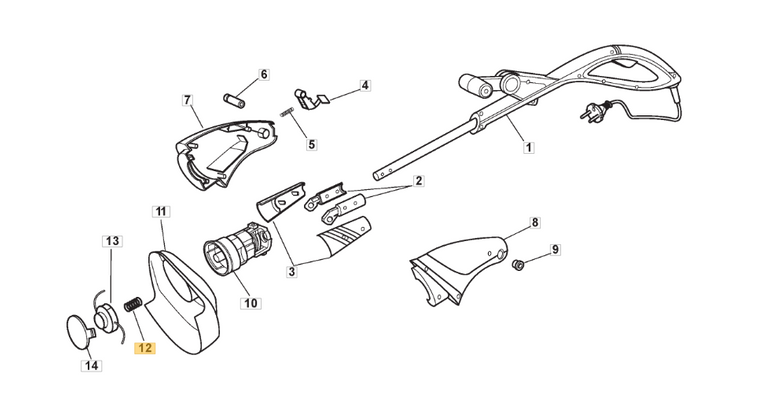 Sprężyna głowicy wykaszarki Stiga ST / SGT (118805064/0)