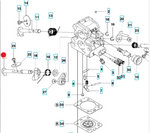 Oś przepustnicy gaźnika pilarek Husqvarna 435 - 440 (504026201)