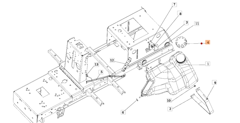 Korek zbiornika paliwa traktorów Oleo-Mac (SGN321841017)