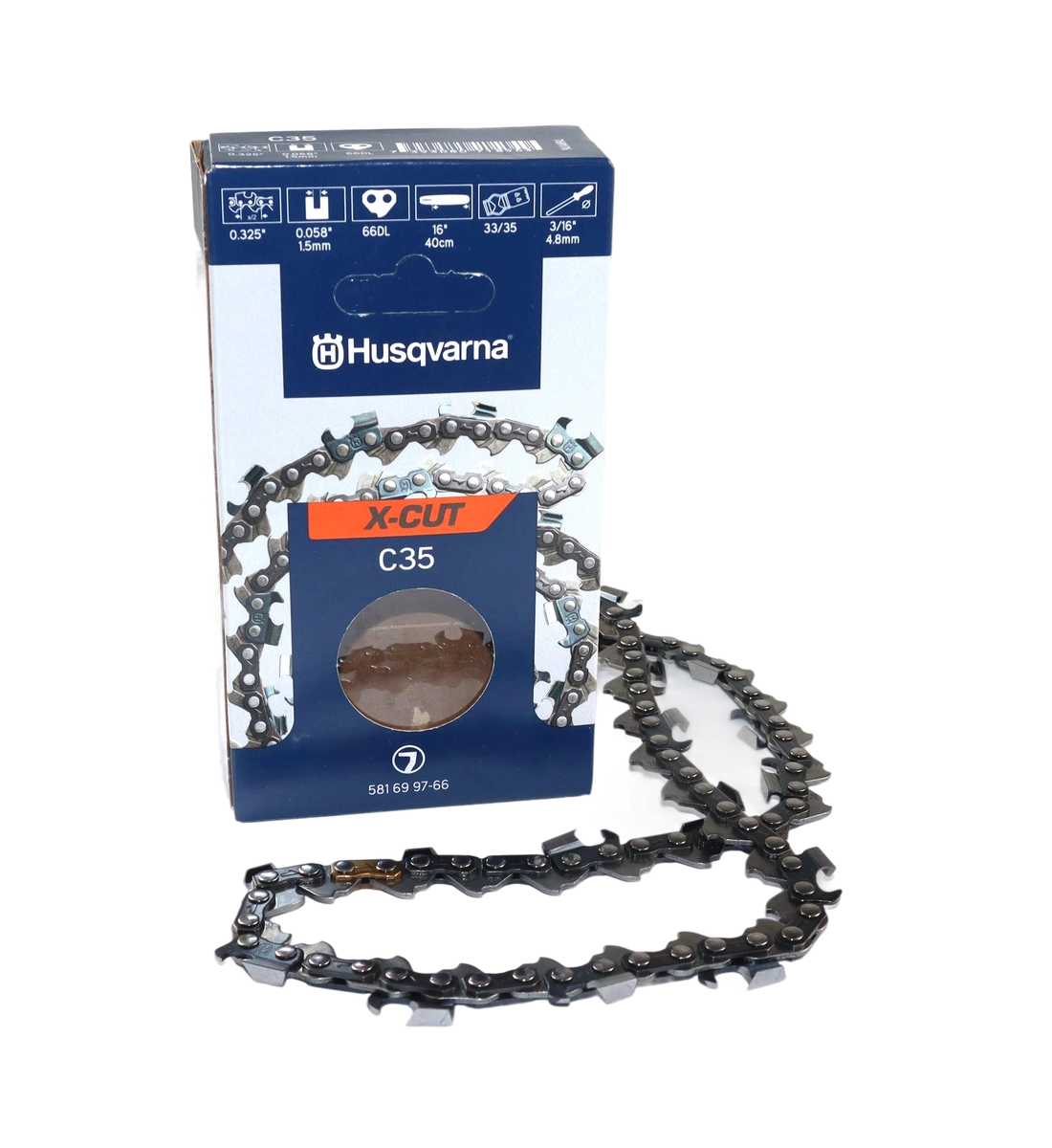 Łańcuch tnący Husqvarna C35 .325 1,5 mm 66 ogniw - pełne dłuto