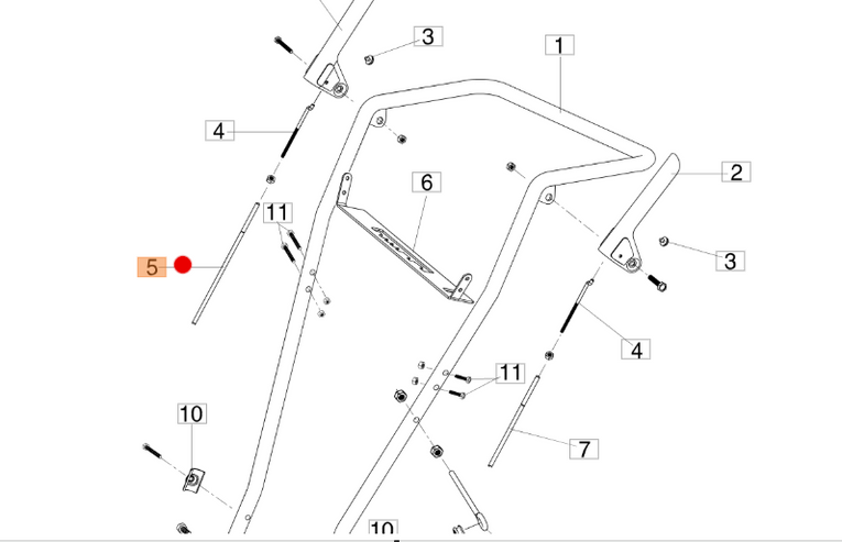 Oryginalna linka jazdy odśnieżarki Oleo-Mac Artik 56 (ZM000005)
