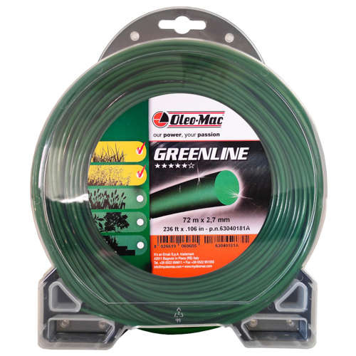 Żyłka Oleo-Mac GreenLine 2,7 mm x 72 m - okrągła