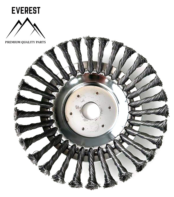 Szczotka druciana do chwastów do kos / wykaszarek - 25,4 x 200 mm