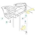 Zestaw dźwigni gazu pilarek Husqvarna 120 Mark II / 236 (578862201)