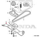 Oryginalny nóż kosiarki Honda HRG 466 C3 (72511-VH4-N10)