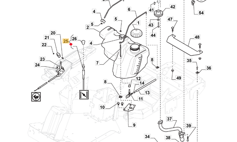 Linka ssania traktorków Stiga Park (137090200/0)