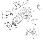 Deflektor bocznego wyrzutu kosiarki Oleo-Mac GV 48