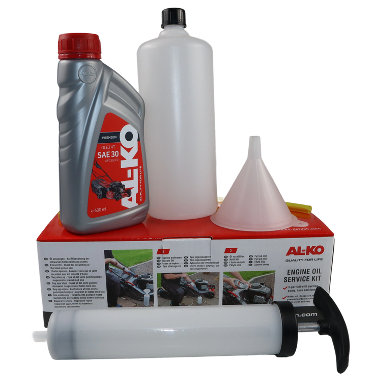Zestaw serwisowy AL-KO do wymiany oleju i olej SAE30 600 ml