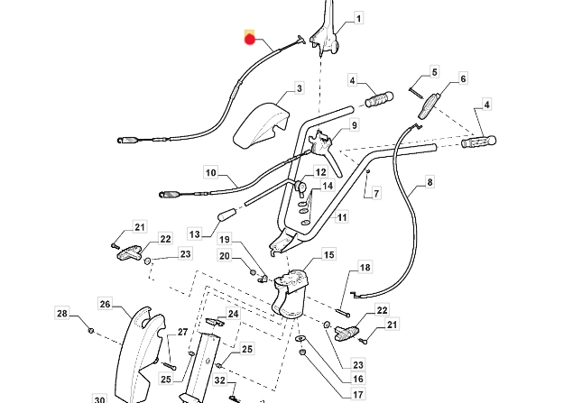 Oryginalna linka noży - przód glebogryzarki Stiga SRC 775 / SRC 795 (118802982/0)