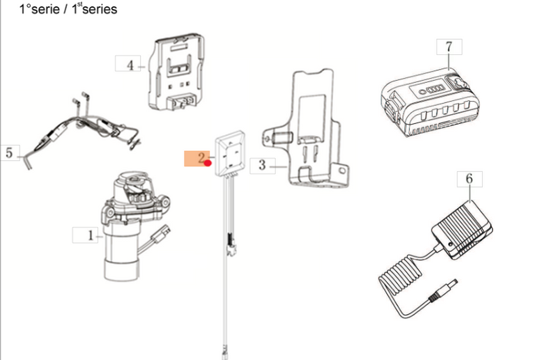 Przekaźnik elektrycznego rozrusznika silnika Emak K655Li / TKE (L66151972)