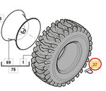 Zawleczka koła odśnieżarki / zamiatarki Stiga (118820379/0)