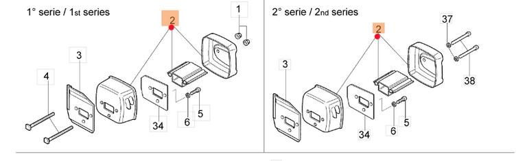 Oryginalny tłumik pilarki Oleo-Mac 947 / 952 (50072025A)