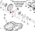 Koło zębate dyferencjału przekładni hydrostatycznej Tuff Torq K46 - oryginał
