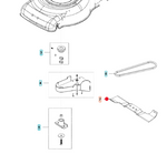 Oryginalny nóż kosiarki Husqvarna LC 140 P (5993493-74)