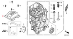 Oryginalna pokrywa zaworów silnika Honda GC160 / GC190 (12311-ZL8-D00)