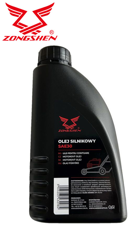 Olej do silników 4T Zongshen SAE 30 600 ml