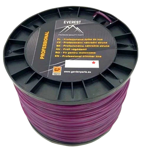 Żyłka tnąca Everest Professional 2,65 mm x 474 m - gwiazda