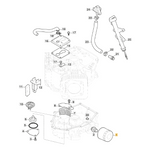 Filtr oleju traktorka Stiga Alpina Castelgarden V-Twin (118551566/0)