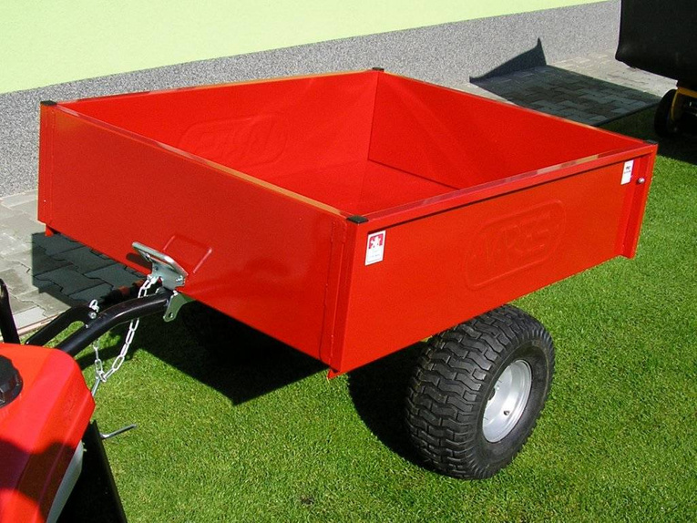 Przyczepa do traktorka Vares TR 220 S ocynk PLUS - kolor czerwony