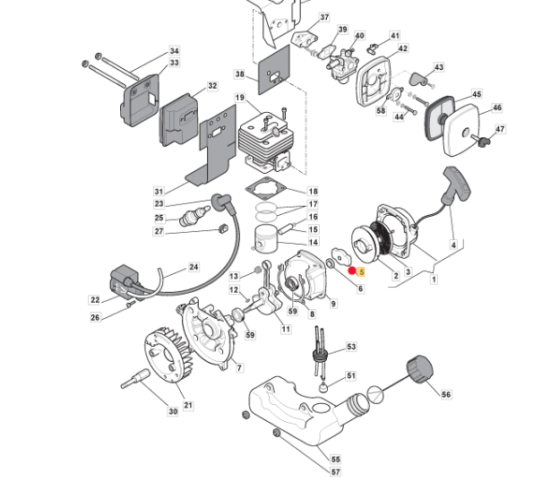 Zabieraki rozrusznika ręcznego Stiga (183082002/1)