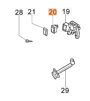 Wyłącznik zapłonu urządzeń Oleo-Mac (2317021R)