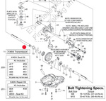 Oś przekładni hydrostatycznej Tuff Torq K46 - dłuższa