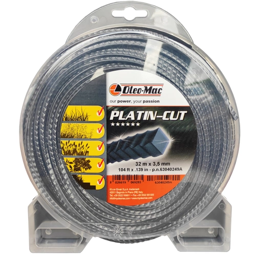 Żyłka Oleo-Mac Platin-Cut 3,5 mm x 32 m - kwadrat / ząbkowana