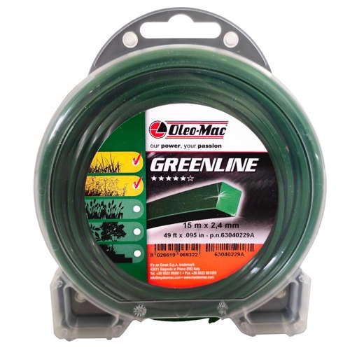 Żyłka Oleo-Mac GreenLine 2,4 mm x 15 m
