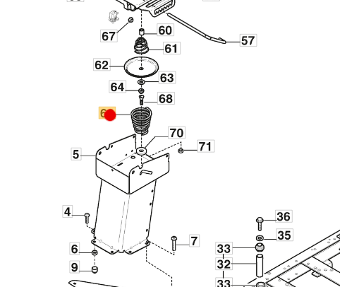 Sprężyna fotela traktorka Stiga Villa / Park (137430116/0)