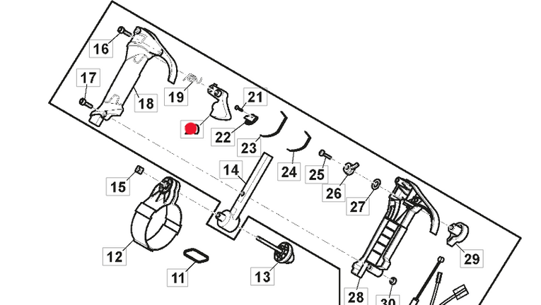 Manetka gazu dmuchawy Stiga BL980 / SBP375 (118804483/0)