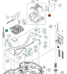 Uchwyt baterii kosiarki zautomatyzowanej Husqvarna 330 / 420 / 430 / 550