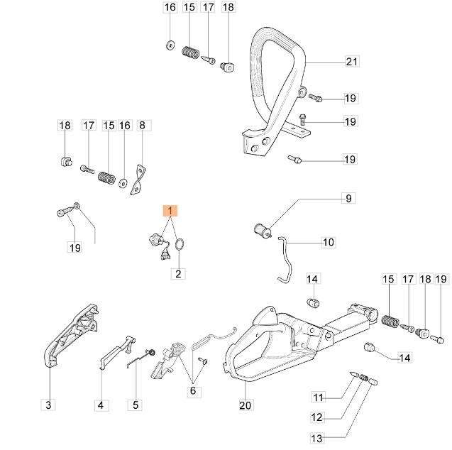 Korek oleju / paliwa pilarki Oleo-Mac GS 350 - GS 940 (50052005R)
