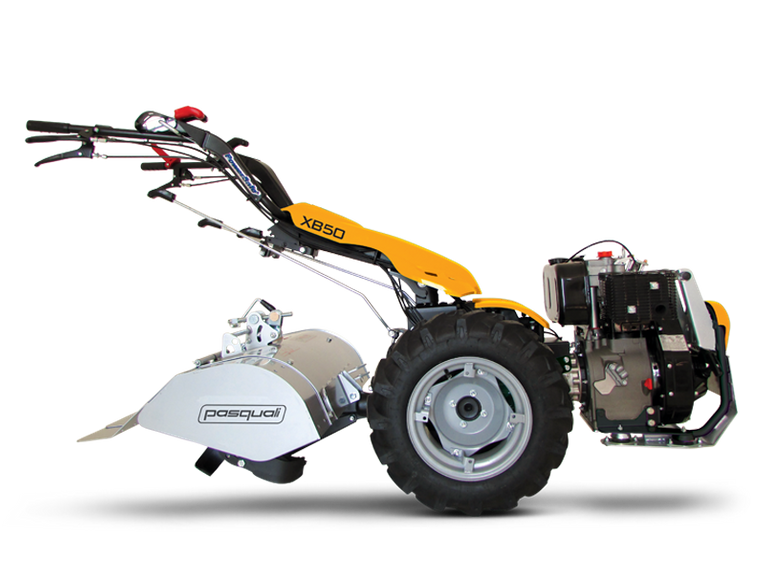 Glebogryzarka 85 L - przystawka do ciągnika Pasquali XB 50 z silnikiem Honda