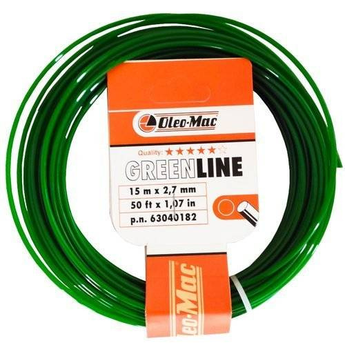 Żyłka Oleo-Mac GreenLine 2,7 mm x 15 m - okrągła